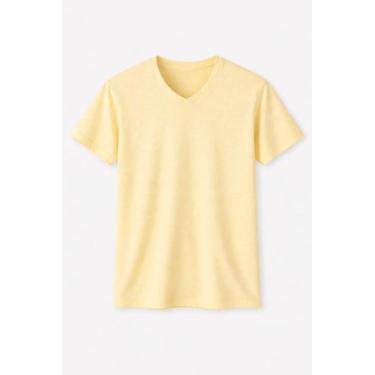 Imagem de Camiseta Básica Masculina Slim Fit Gola V em Malha Flamê - Hering, Ama