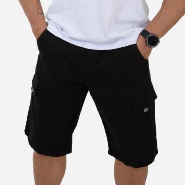 Imagem de Bermuda Cargo Masculina Short Masculino Com 6 Bolsos - Venus Modas, Pr