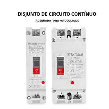 Imagem de Disjuntor CC De Caixa Moldada Solar 150A 250A Com Proteção Contra Sobr