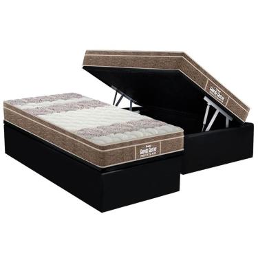 Imagem de Cama Box Baú Solteiro: Colchão Ortopédico Probel D33 / EP Guarda Costas PróIntense Plus...