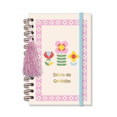 Imagem de Diário da Gratidão Floral Gráfico Fina Ideia