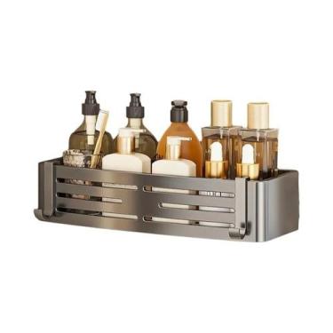 Imagem de Prateleira De Banheiro Com Ventosa, Suporte De Parede Para Shampoo, Or