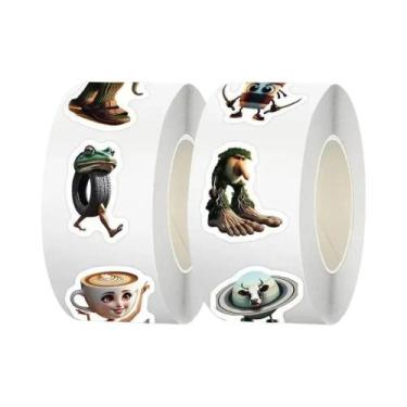 Imagem de 500 Adesivos De PVC DIY Para Laptop: Decalques Italian Brainrot AI Abs