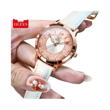 Imagem de OLEVS Relógio Quartz Simples para Mulher, Estilo Cinto, Marca Elegante