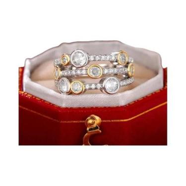 Imagem de Anel De Terapia Magnética Torina De Cristal De Quartzo Ionix Para Perd