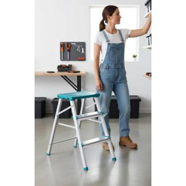 Imagem de Escada Banqueta Alumínio 3 Degraus Segura e Leve - Congratulations Sto