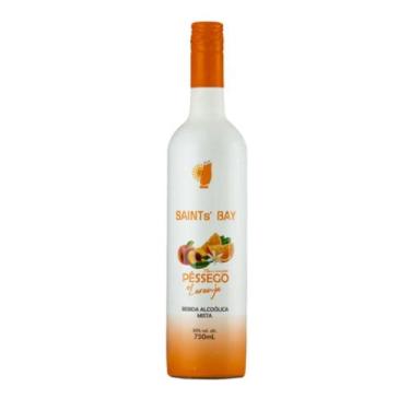 Imagem de Vodka Mista de Pêssego e Laranja Saints Bay 750ml