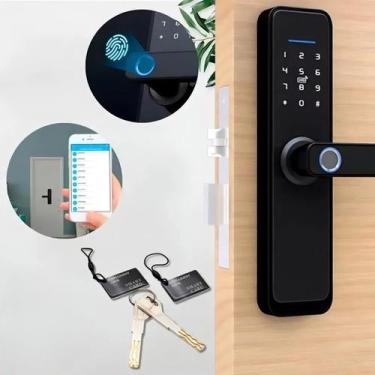 Imagem de Fechadura Inteligente Controle Aplicativo Bluetooth - Atena