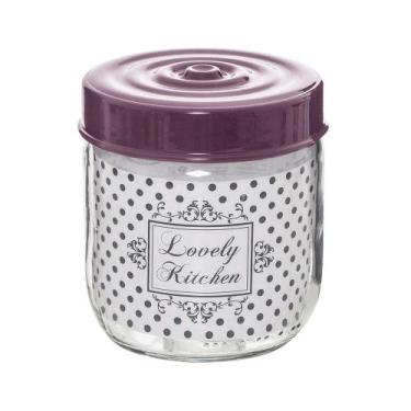 Imagem de Pote Le Lovely em Vidro com Tampa Roxo 425ml, UNICA, U