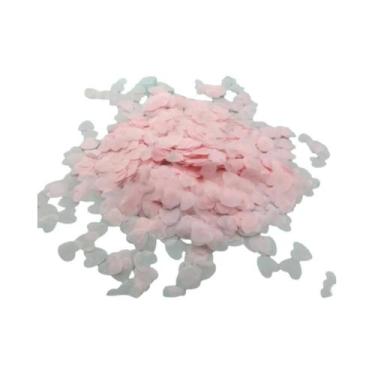 Imagem de Confete De Coração Branco Em Papel De Seda 10000pcs Biodegradável Para