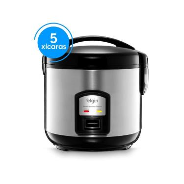 Imagem de Panela Elétrica de Arroz Elgin PAR20 5 Xícaras 1L 400W Cuba Antiaderente Função Aquecer...