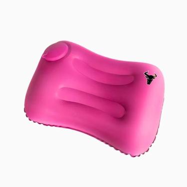 Imagem de Travesseiro Almofada Viagem Inflável E Portátil travesseiro Inflável Ergonômico (rosa)