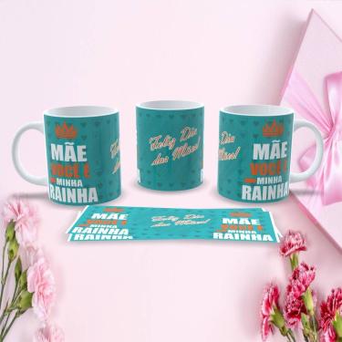 Imagem de Caneca de Porcelana Mães Estampa 43 para Presente Dia das Mães 325ML Apta micro-ondas l...