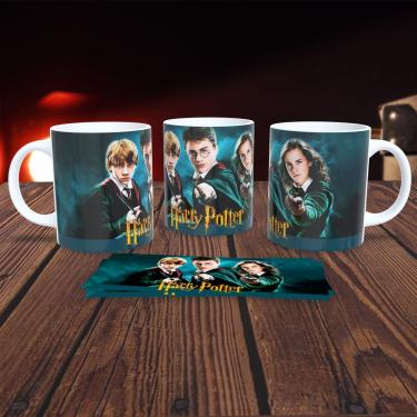 Imagem de Caneca Harry Potter Personalizada para Bebidas 325ML em Porcelana Branca Alta Resistência Uso Diário Outras Marcas