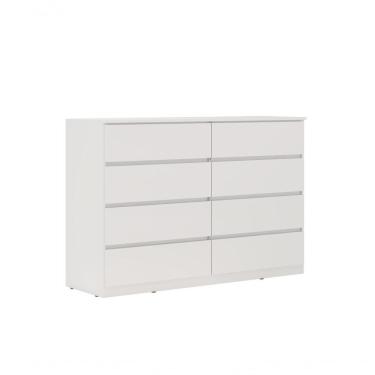 Imagem de Cômoda 8 Gavetas Sintra Branco Brilho - Demóbile