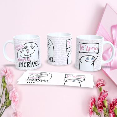 Imagem de Caneca Dia das Mães Flork Estampa 1 Presente Criativo em Porcelana 325ML Branca para Cozinha Outras Marcas