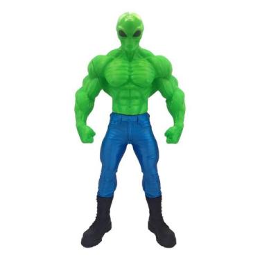 Imagem de Action Figure Boneco Alien Alienigena Et Bodybuilder 27cm V1 - Generic