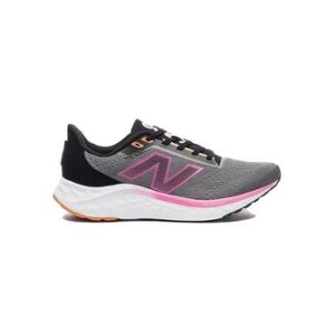 Imagem de Tênis New Balance Arishiv4 Fresh Foam Grafite/ Rosa Cor:;Tamanho:39;Gênero:Feminino-Fem...