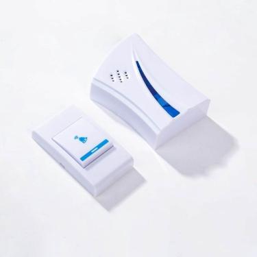 Imagem de Campainha Interfone sem Fio Residencial Comercial à Prova D'água Alcance 100m Tomada Bi...