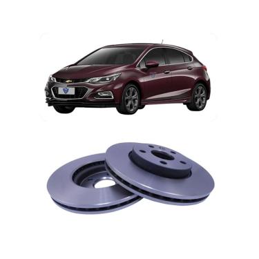 Imagem de Disco de Freio Dianteiro D17E para Chevrolet Agile Celta Corsa Prisma Ventilado Alta Ef...