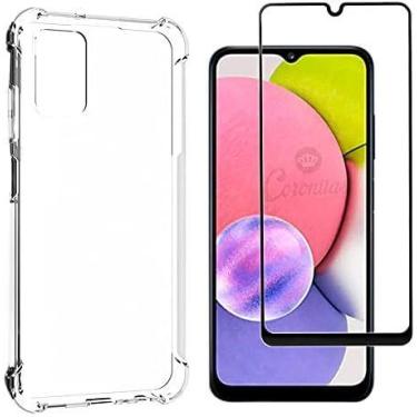 Imagem de Capinha Anti Impacto + Película Vidro 5D Cobre Toda Tela Galaxy A31 - 