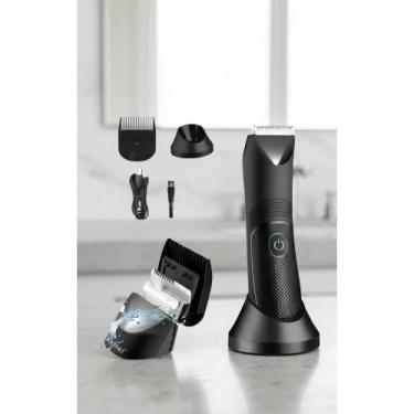 Imagem de Aparador Pelos Corpo Rosto USB Lavável Preto - Congratulations Store
