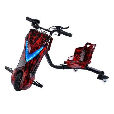 Imagem de Triciclo Elétrico Drift Infantil 250W com Bluetooth e Amortecedor  3 R