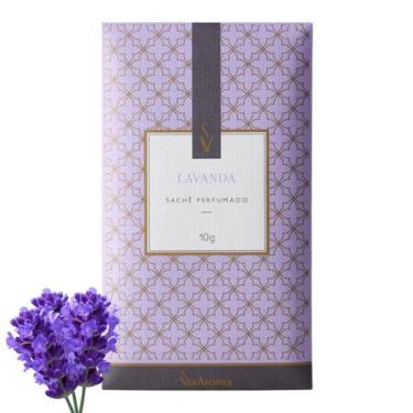 Imagem de Kit Sachês Perfumados Lavanda Via Aroma 10g  Aromatizador para Gavetas