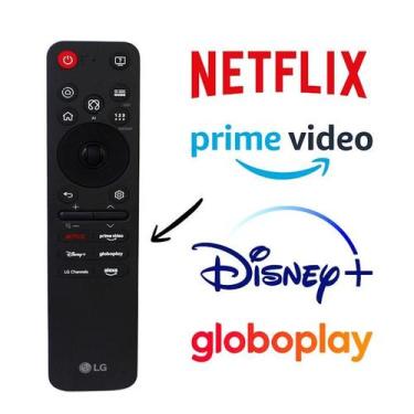 Imagem de Controle remoto lg an-mr25 an-mr25ga atalhos: netflix prime video disn