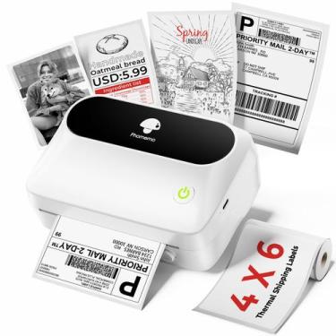 Imagem de Impressora térmica de etiquetas Phomemo M421 Bluetooth 4 x 6 polegadas