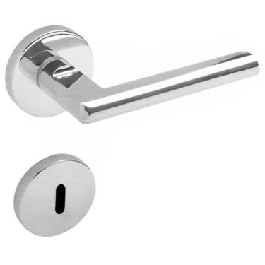 Imagem de Conjunto de Fechadura 6521 em Zamac Interna ST2 55 Roseta 323 de Inox 
