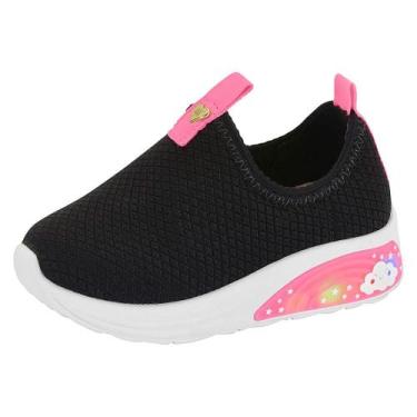 Imagem de Tênis Molekinha Bebê Slip On Calce Fácil Confortável, 22, Preto