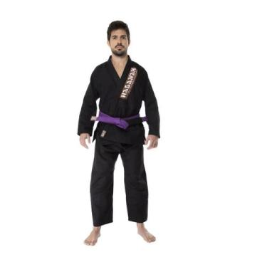 Imagem de Kimono f300 jiu jitsu preto haganah adulto, A3