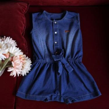 Imagem de Macacão Aconchego Jeans - Aconchego do Bebê, Marinho, P