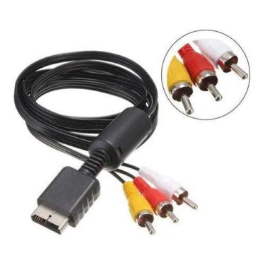 Imagem de Cabo Av Audio E Video Rca Para Ps2 E Ps3 1.80 - maxmidia
