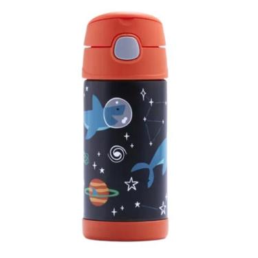 Imagem de Garrafa Térmica Thermos Funtainer Tubarões No Espaço 355ml Cor:Vermelh