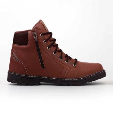 Imagem de Coturno Masculino Casual Cano Médio com Zíper Lateral - Sport Fire, Ma
