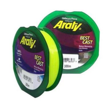 Imagem de Linha pesca araty best cast amarela 0,37mm 300m