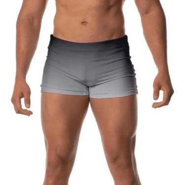 Imagem de Sunga Boxer Cinza Premium Masculina Hana Rio Poliamida, M