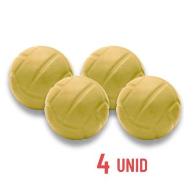 Imagem de Brinquedo Bola Macica Lisa 55mm Atacado Kit com 4 Unidades - 2D