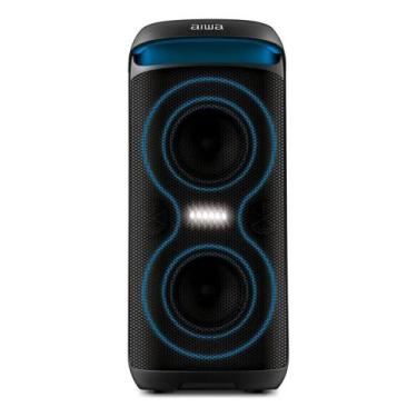 Imagem de Caixa de Som PartyBox AIWA PB-08 Bluetooth 8H RGB USB TWS Preto