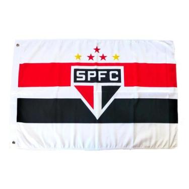 Imagem de Bandeira Oficial São Paulo Futebol Clube 3 Panos - Grande - JC Flâmula
