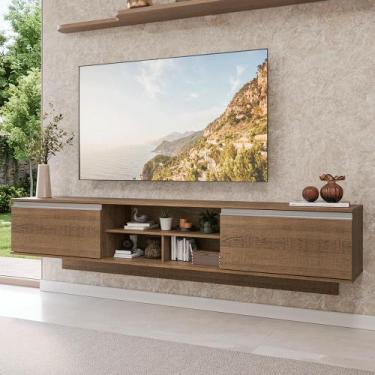 Imagem de Rack Suspenso para TV até 80 Polegadas 218 cm 2 Portas Rustic Glamy Ma