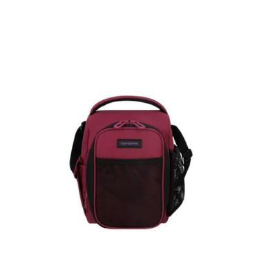 Imagem de Lancheira SAMSONITE FOODTRUCK Térmica ORIGINAL Burgundy Vinho Bolso pa