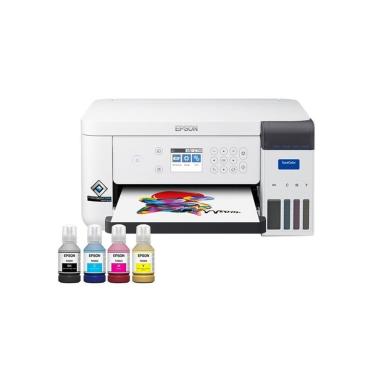 Imagem de Impressora Sublimática Epson Surecolor F170 Jato de Tinta Colorida Wi-Fi Preto