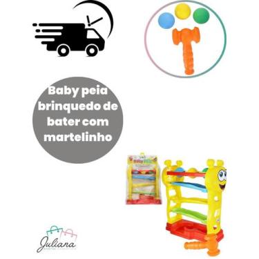 Imagem de Baby Peia Brinquedo de Bater C/ Martelinho Educativo Lúdico - Maral
