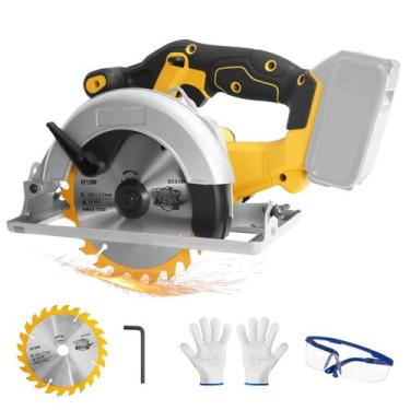 Imagem de Serra Circular Sem Fio para Bateria Dewalt 20V, Serra Brushless com Lâ