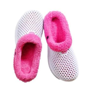 Imagem de Pantufas Quentes De Inverno Com Forro De Pelúcia Para Casal, Confortáv