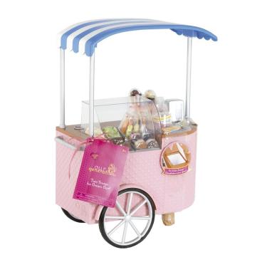 Imagem de Acessório de Boneca Our Generation Carrinho de Sorvete com Rodas e Compartimentos Rosa Candide 32CM
