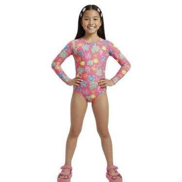 Imagem de Maiô Manga Longa Menina BGR com Proteção UV50+, 6